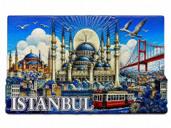 İstanbul Temalı Silikon Buzdolapı Süsü Magnet Alk5379