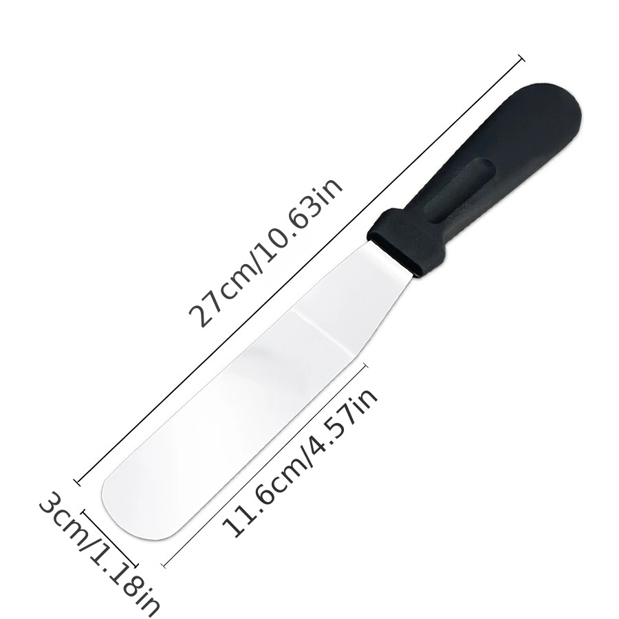 Paslanmaz Çelik L Tipi Pastacı Spatulası – Krema Düzeltme Ve Pasta Şekillendirme Bıçağı