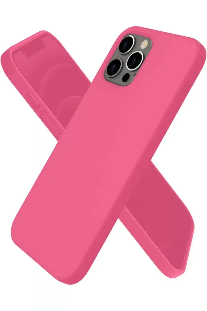 Newface İphone 12 Pro Kılıf First Silikon - Pembe