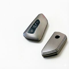 Volkswagen Skoda Seat Golf 8 Uyumlu Smart 3 Buton Silikon Oto Anahtar Kumanda Kabı Kılıf Füme