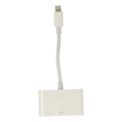 Apr23 Iphone Otg 3in1 - Beyaz