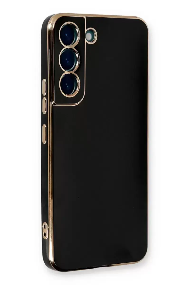 Newface Samsung Galaxy S21 Fe Kılıf Volet Silikon - Siyah