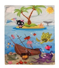 Aybaby Funny Oyuncaklı Bebek Oyun Halısı 80x70 Cm - Korsan
