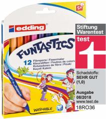 Funtastics Yıkanabilir Keçeli Kalem 12 Renk
