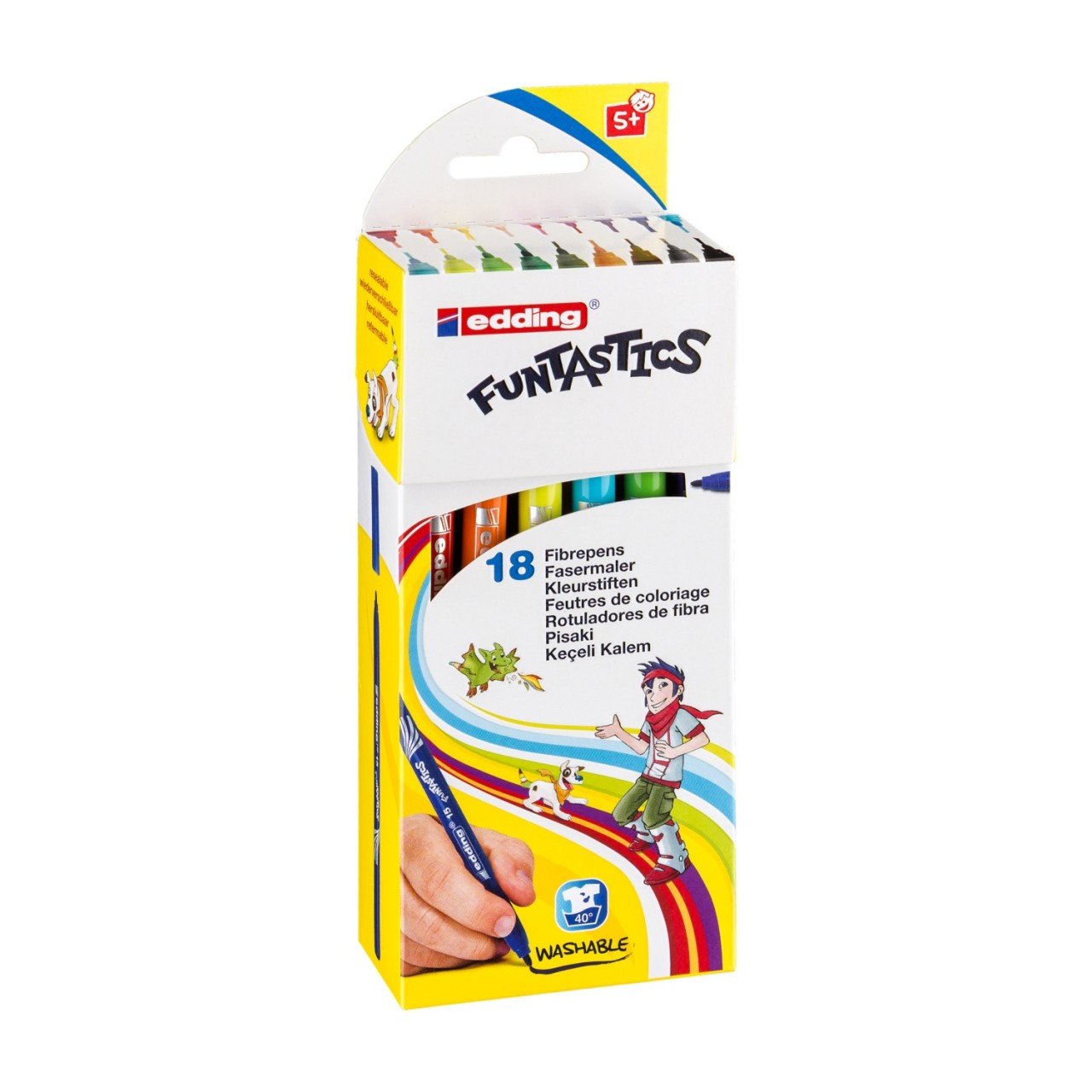 15 Funtastics Yıkanabilir Keçeli Kalem 18'Li Set