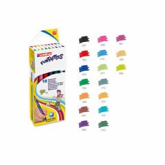 15 Funtastics Yıkanabilir Keçeli Kalem 18'Li Set