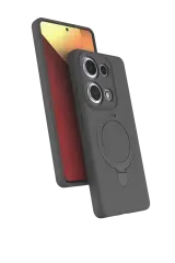 Newface Xiaomi Redmi Note 13 Pro 4g Regal Magsafe Standlı Kapak - Titan Gri