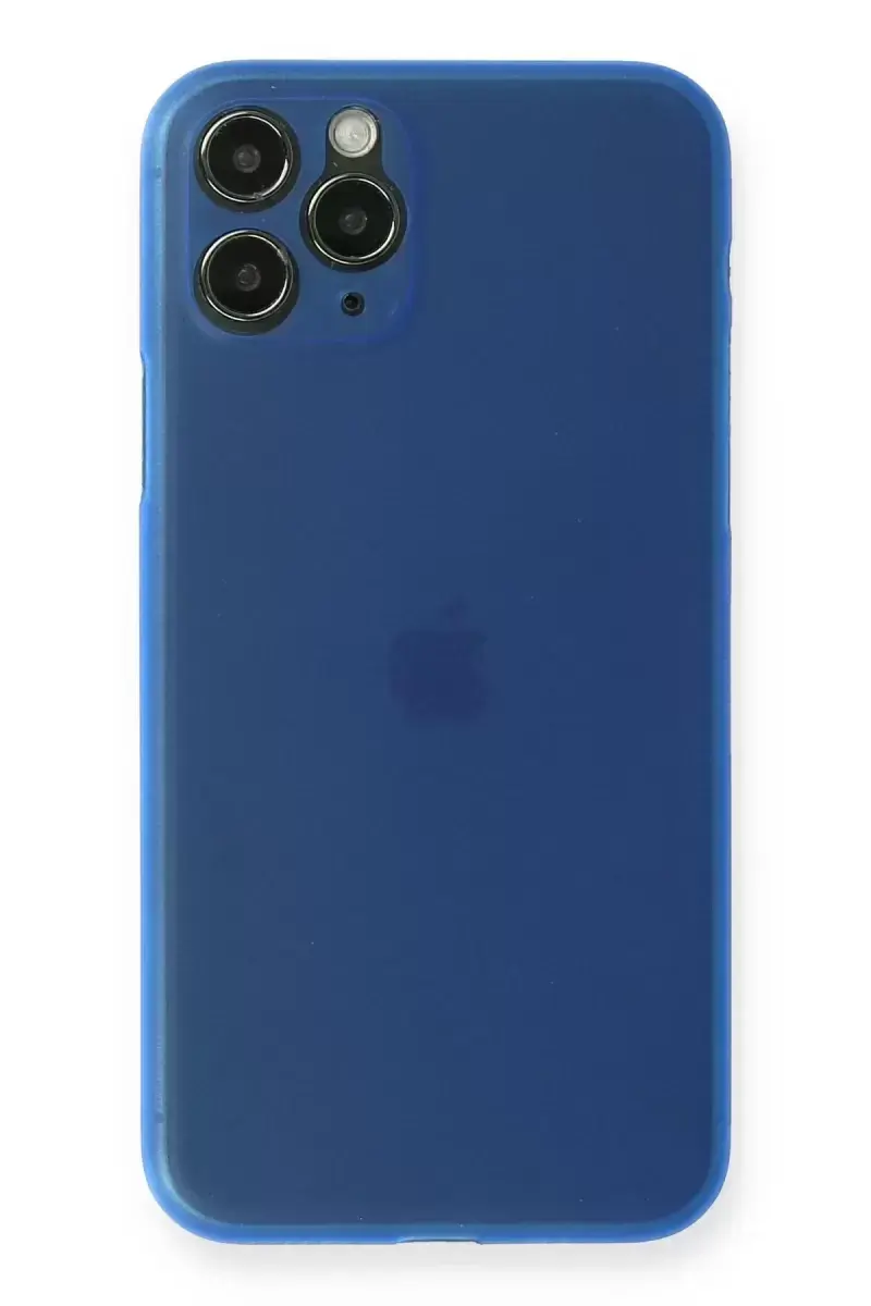 Newface Apple İphone 11 Pro Max Kılıf Pp Ultra İnce Kapak - Mavi