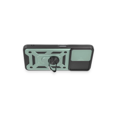 Xiaomi Redmi Note 12 5g Kılıf Pars Lens Yüzüklü Silikon - Yeşil