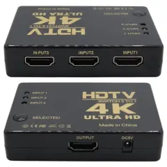 Fully G-538n 4k Ultra Hd Destekli 3 Port Uzaktan Kumandalı Hdmı Switch Çoğaltıcı
