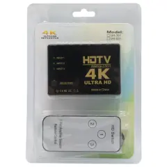 Fully G-538n 4k Ultra Hd Destekli 3 Port Uzaktan Kumandalı Hdmı Switch Çoğaltıcı