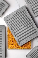 2'li Set Freshbox Mikrodalga Ve Dipfrize Uygun Saklama Kabı Gri