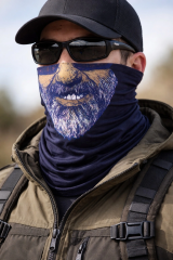 Sakallı Yüz Desenli Baf Buff – Çok Amaçlı Boyunluk  Maske 1 No