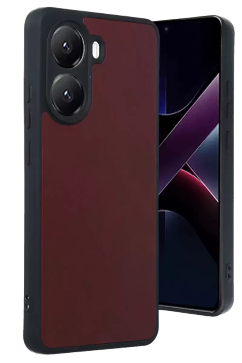 Newface Xiaomi Poco X7 Pro Kılıf Aras Deri Kapak - Bordo