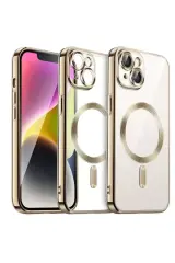 Newface Apple İphone 13 Kılıf Kross Magneticsafe Kapak - Gold