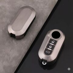 Fiat Doblo Uyumlu Smart 3 Buton Silikon Oto Anahtar Kumanda Kabı Kılıf Füme