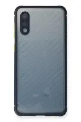Newface Samsung Galaxy A02 Kılıf Miami Şeffaf Silikon - Lacivert