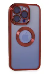 Newface İphone 15 Pro Max Kılıf Slot Silikon - Kırmızı