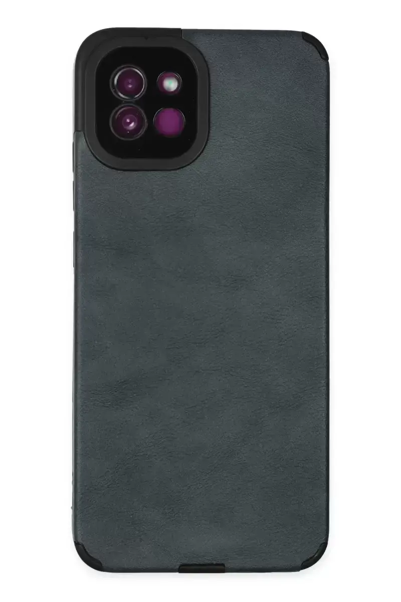 Newface Samsung Galaxy A03 Kılıf Loop Deri Silikon - Lacivert