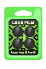 Newface Xiaomi Redmi Note 15 Pro 4g Raze Metal Kamera Lens - Siyah