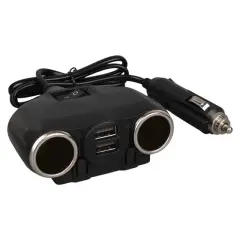 Olesson 1630 12-24v Çift Usb Girişli 120w 80cm Kablolu 2'lı Araç Çakmak Çoklayıcı