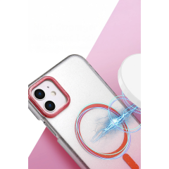 İphone 12 Glossy Magsafe Kapak - Pembe
