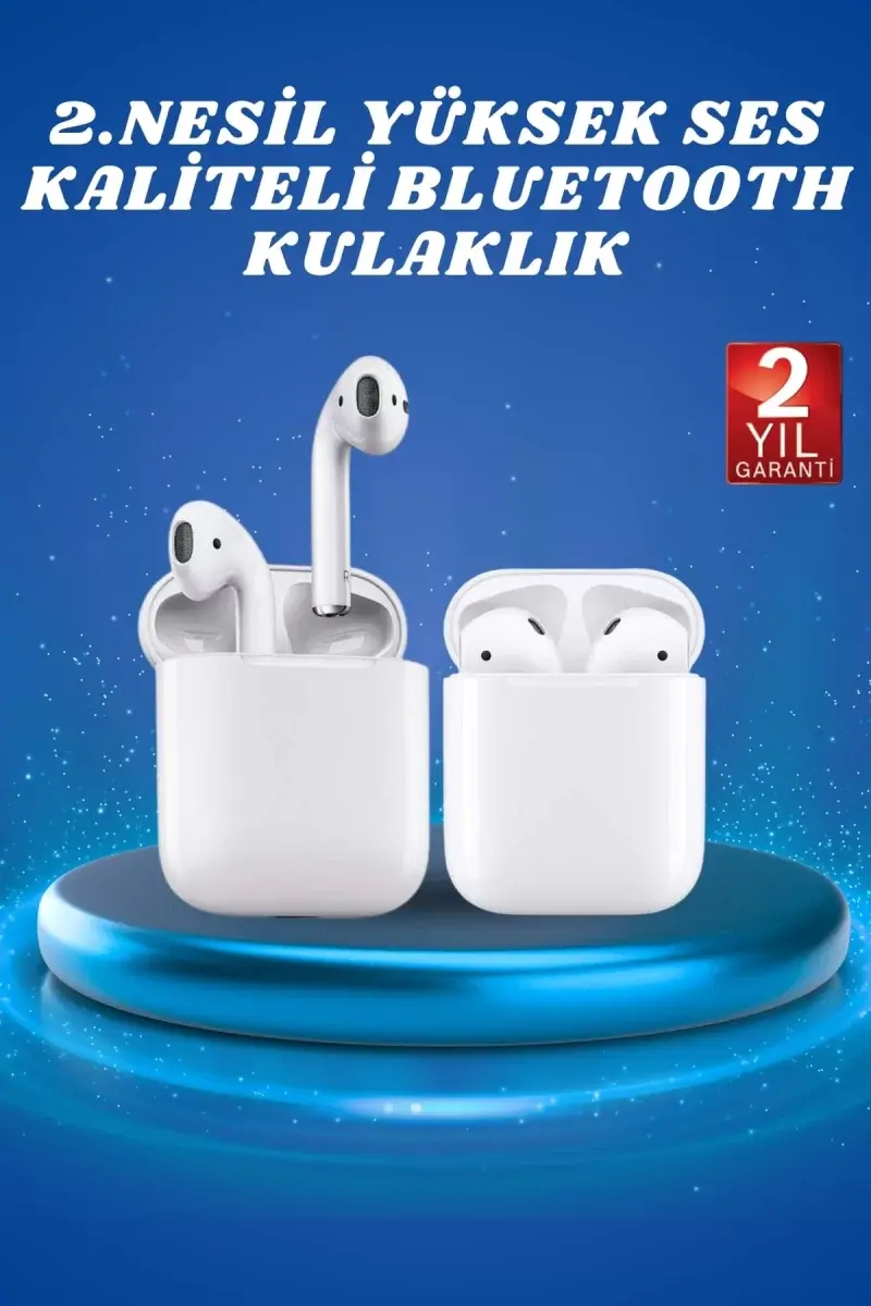 2.nesil Yeni Model Tws Bluetooth Kulaklık Dokunmatik Kontrol Yüksek Ses Kaliteli