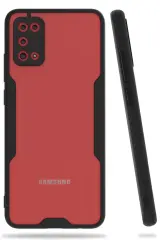 Newface Samsung Galaxy A02s Kılıf Platin Silikon - Siyah