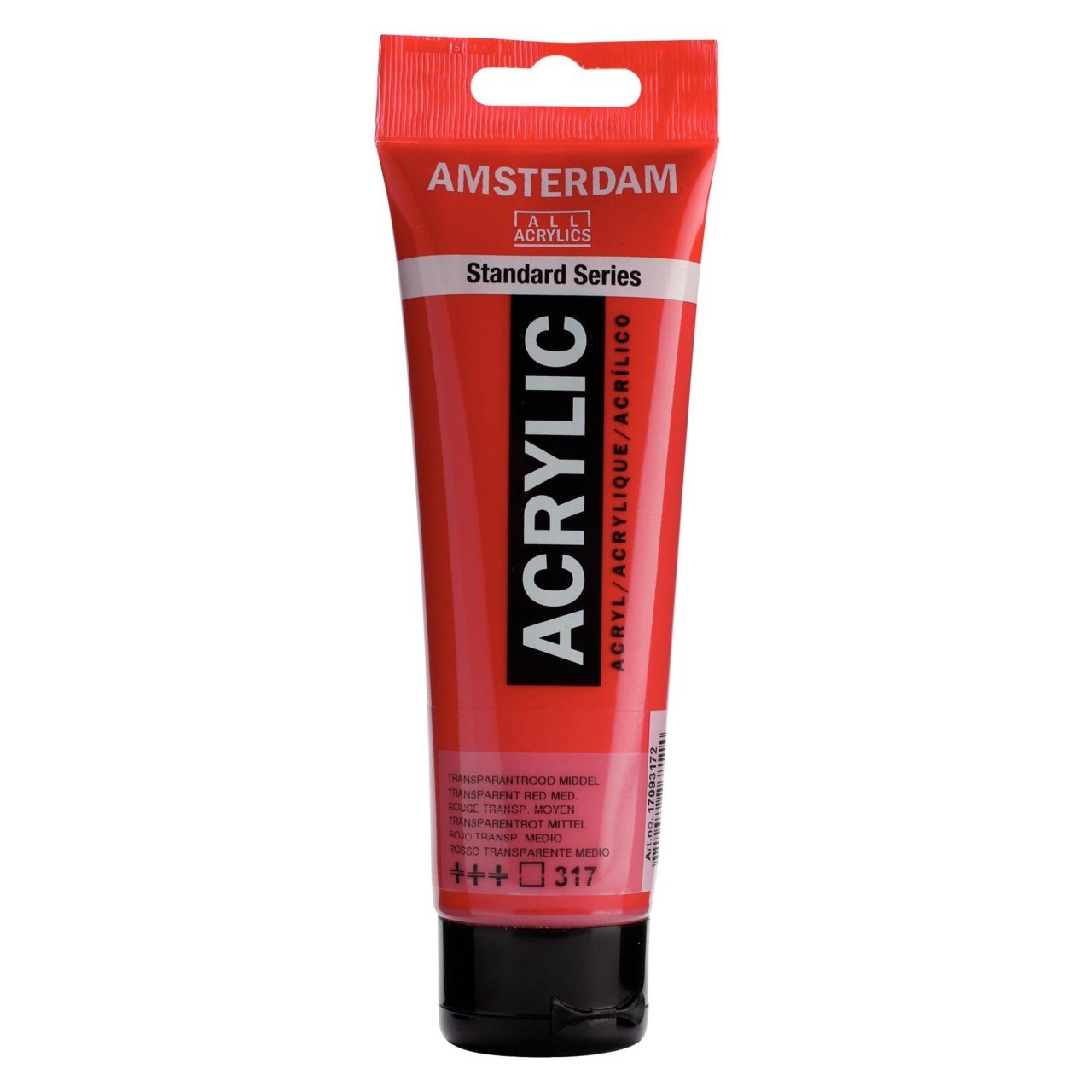 Akrilik Boya 120ml. N:317 Transparent Red Medium