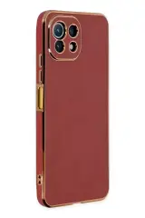Newface Xiaomi Mi 11 Lite Kılıf Volet Silikon - Kırmızı