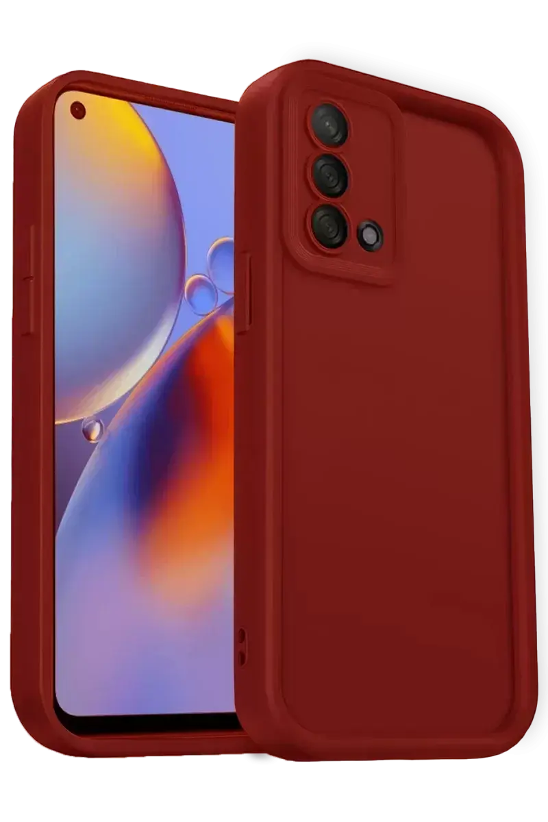 Newface Oppo A74 4g Kılıf Viera Silikon - Kırmızı