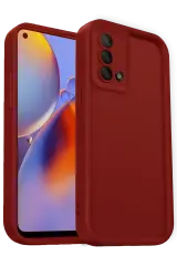 Newface Oppo A74 4g Kılıf Viera Silikon - Kırmızı