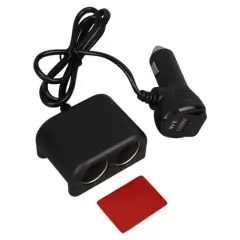 Olesson 1641 12-24v Çiftli Usbli 120w 80cm Kablolu Dijital Ekranlı Araç Çakmak Çoklayıcı