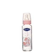 BabyTime BT073 Klasik Cam Biberon 225cc - Pembe