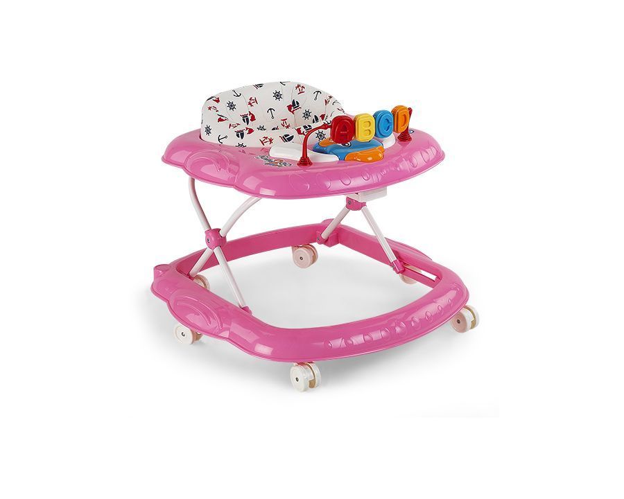 Baby2Go 2076 Budy Oyuncaklı Müzikli Yürüteç 3 Kademeli - Pembe