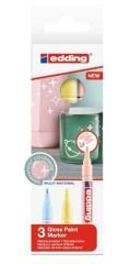 Dekorasyon Markörü E-751 Pastel Renkler 3'lü Set