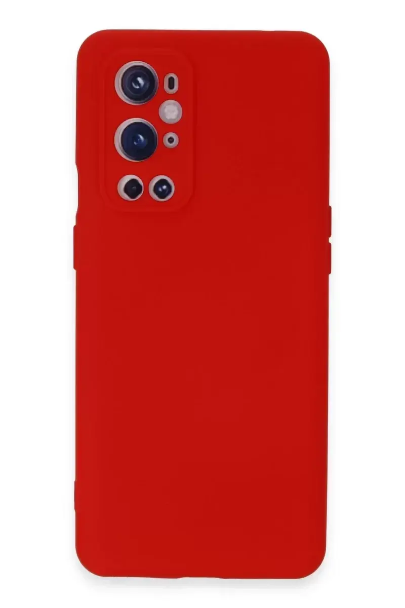 Newface One Plus 9 Pro Kılıf Nano İçi Kadife Silikon - Kırmızı