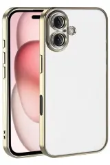 Newface Apple İphone 17 Razer Lensli Silikon - Gold