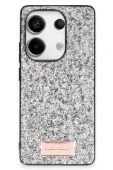 Onegif Xiaomi Redmi Note 13 Pro 4g Bright Simli Kapak - Gümüş