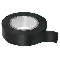 Globe No2133 19mm 25yrd Vinil Alev Yürütmeyen İzole Bant 23 Metre Siyah Tekli