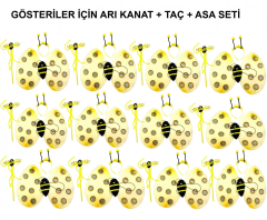 Okul Gösterileri İçin 1239li Arı Kanadı Seti - Etkinlik Kanatları