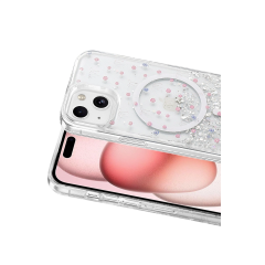 Onegif  İphone 14 Misk Simli Magsafe Kapak - Desen 1