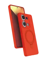 Newface Xiaomi Redmi Note 13 Pro 4g Regal Magsafe Standlı Kapak - Turuncu