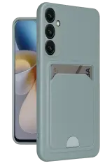 Newface Samsung Galaxy A26 Kılıf Kelvin Kartvizitli Silikon - Açık Yeşil