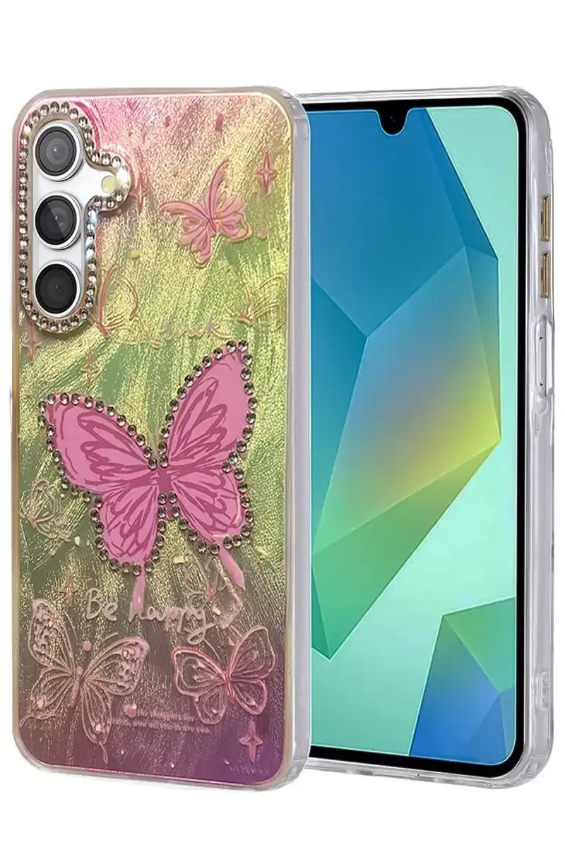 Newface Samsung Galaxy A55 5g Kılıf Blade Aynalı Desenli Kapak - Desen 5