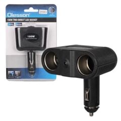 Olesson 1643 12-24v 100w 2'lı Araç Çakmak Çoklayıcı