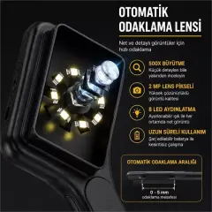 Powermaster Pm-29314 3.0'' Ips Ekranlı El Tipi Dijital Mikroskop (2 Mp Kamera Pc Kamera)
