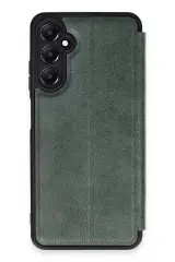 Newface Samsung Galaxy A05s Kılıf Flip Cover - Koyu Yeşil