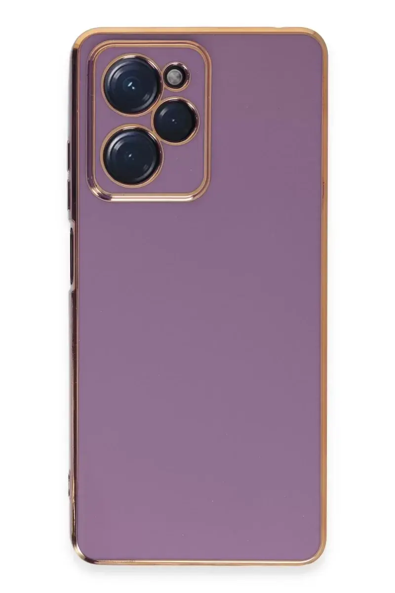 Newface Xiaomi Poco X5 Pro 5g Kılıf Volet Silikon - Mor