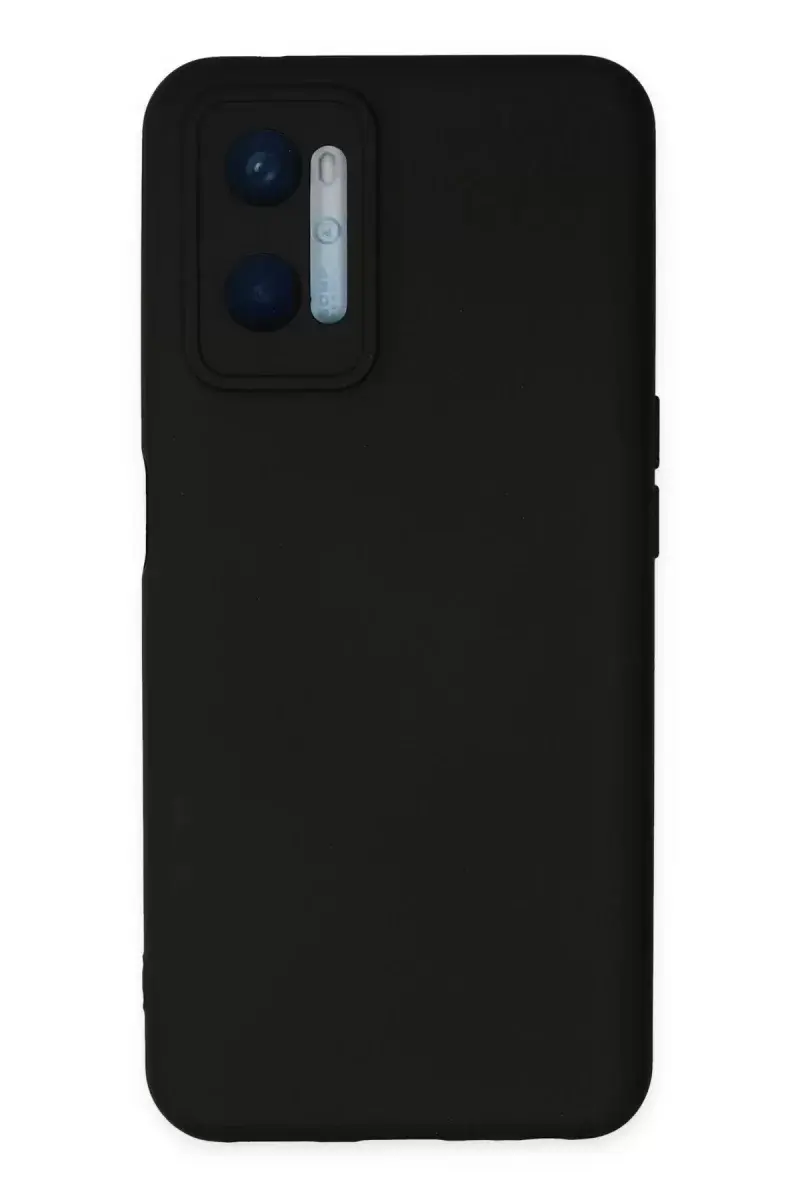 Newface Oppo A96 Kılıf Nano İçi Kadife Silikon - Siyah